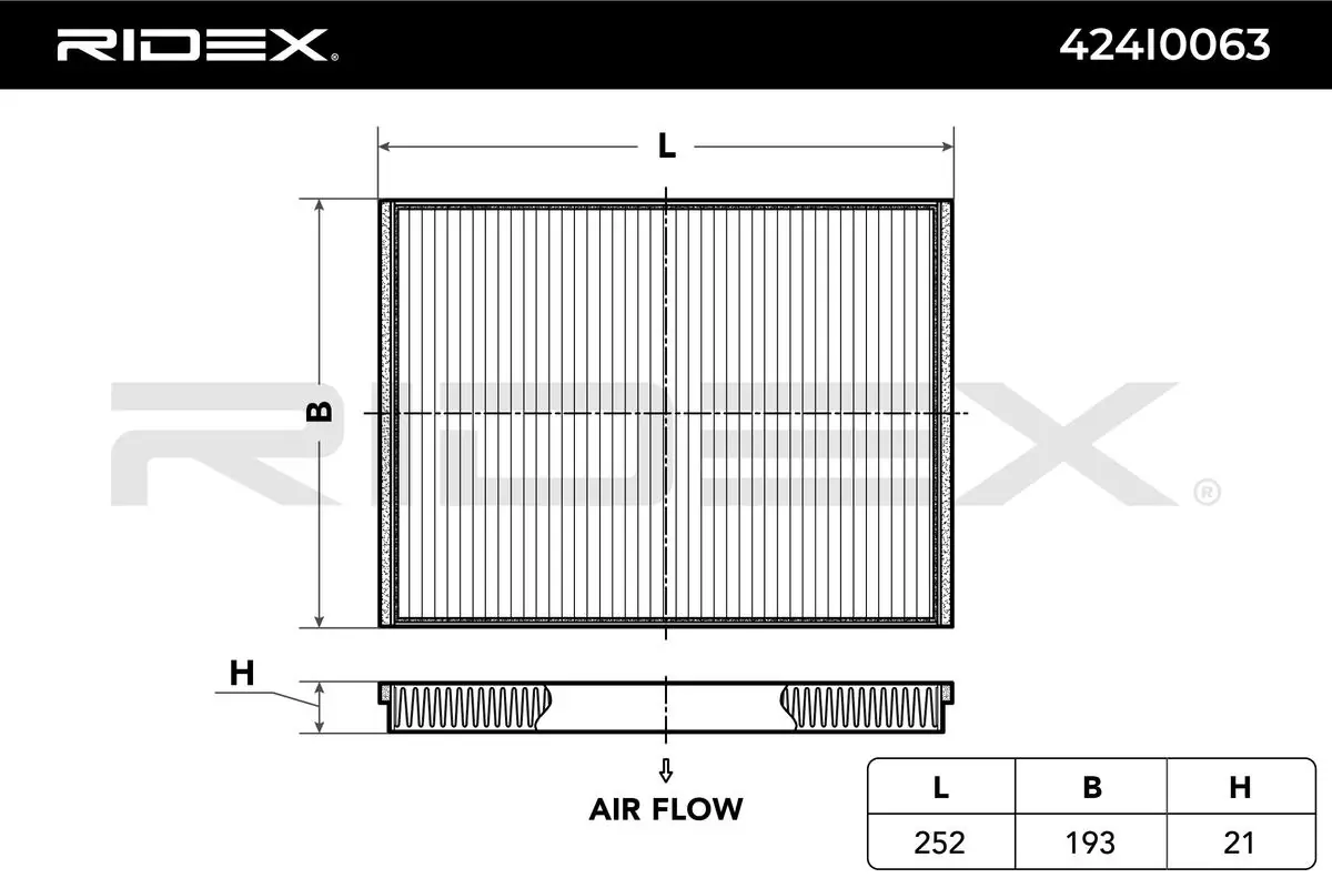 424I0063 Ridex Filtro antipolen