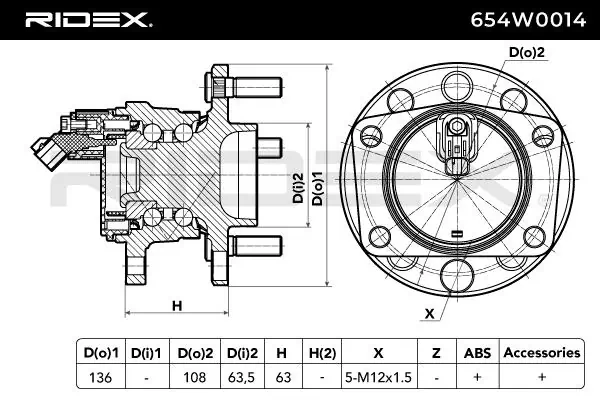 654W0014 Ridex