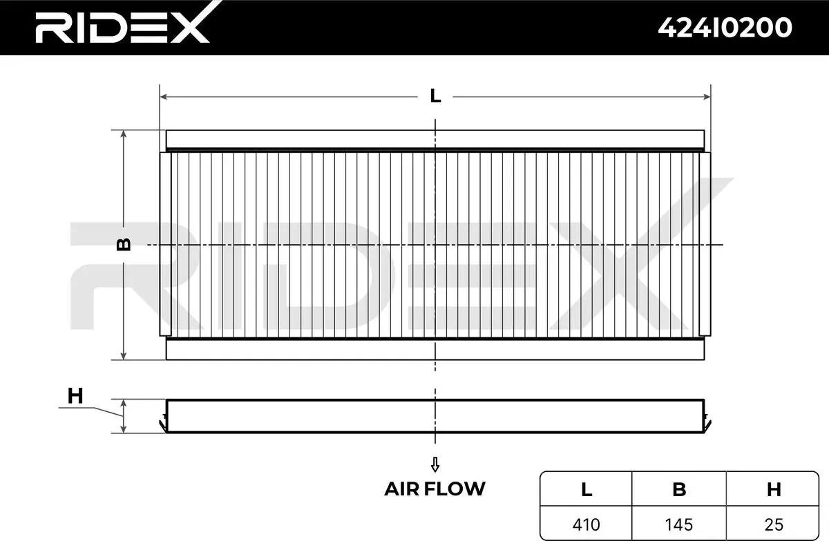 424I0200 Ridex Filtro antipolen