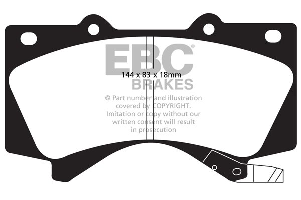 DP51815NDX EBC Brakes Pastillas delanteras