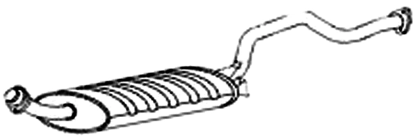 Silenciador trasero para Mitsubishi Pajero V2W, V4W