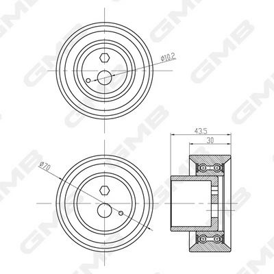Comprar GT80760 GMB Tensor correa distribución