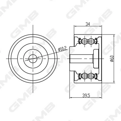Comprar GT40960 GMB Polea correa distribución