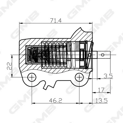 1145A055 Chrysler Tensor, correa dentada