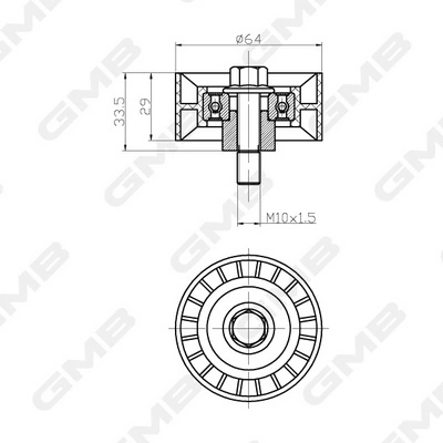 Comprar GT80750 GMB Polea correa distribución