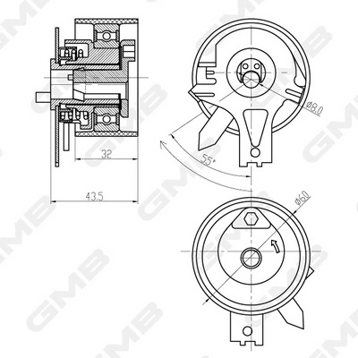 Tensor correa distribución GTB0100 GMB