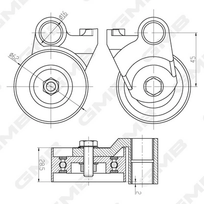Comprar GT90210 GMB Tensor correa distribución