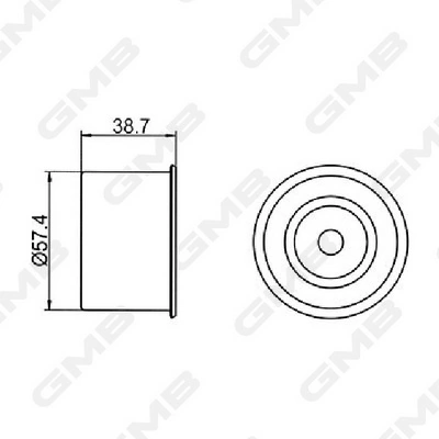 Comprar GT10110 GMB Polea correa distribución