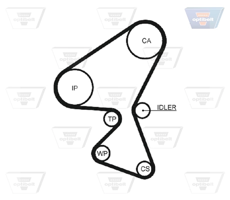 Correa distribucion Ford Fiesta JH, JD