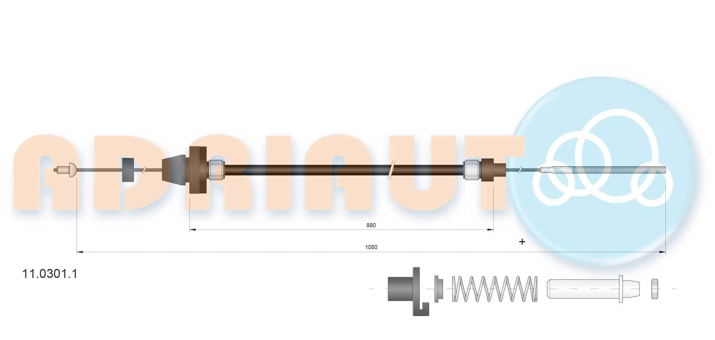 Silga de acelerador Fiat Ducato 1 280