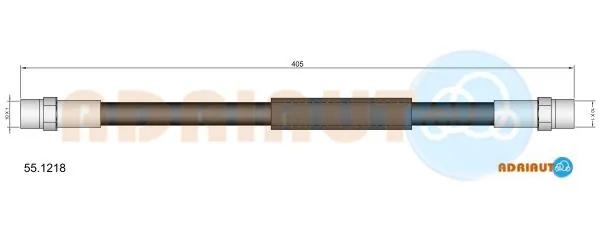 Tubo flexible de frenos delantero para Volkswagen Transporter III (24, 25, 251)
