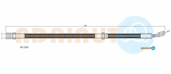 Precio del repuesto Tubo flexible de frenos delantero Epica  sedán