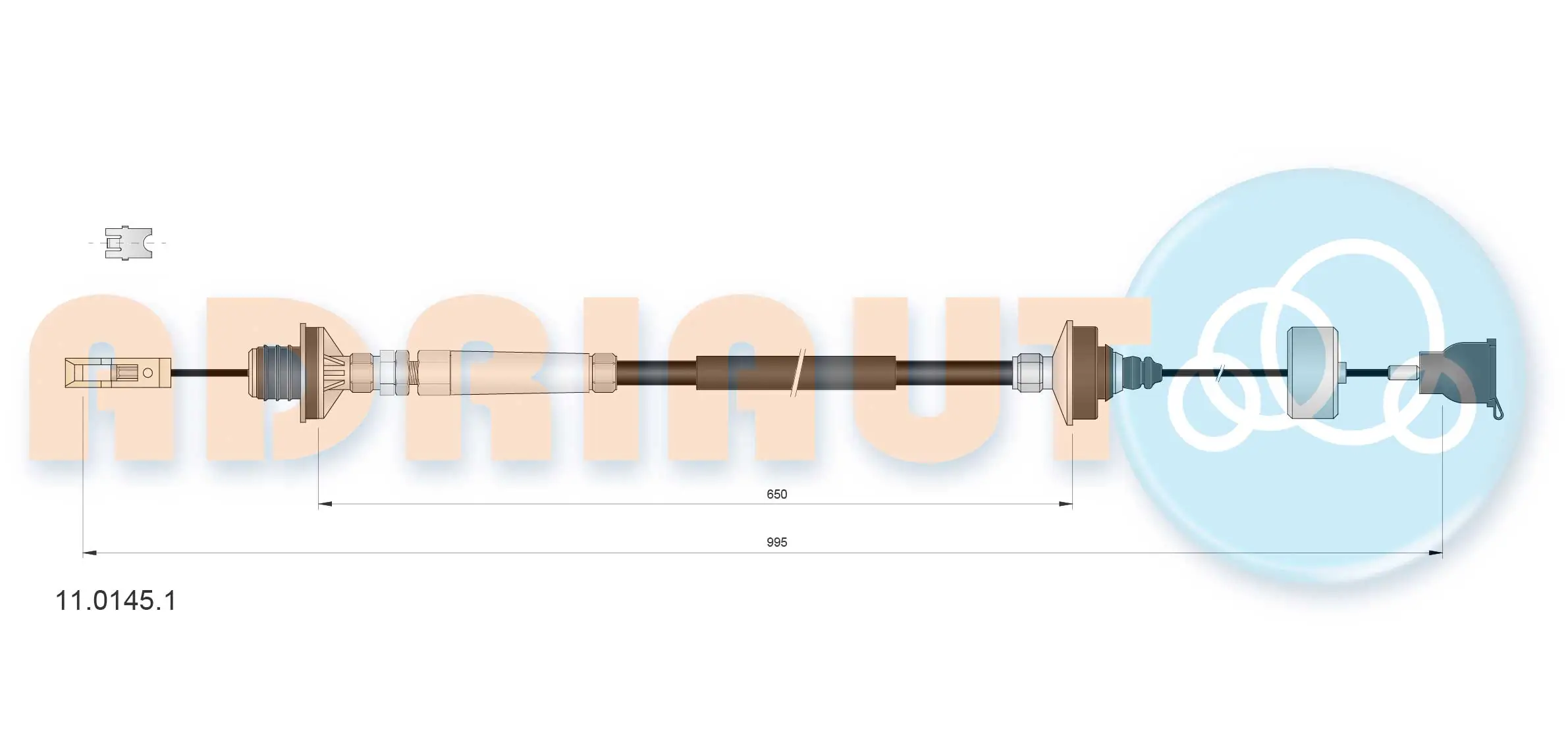 Cable de accionamiento del embrague Fiat Scudo  (1996-2006)