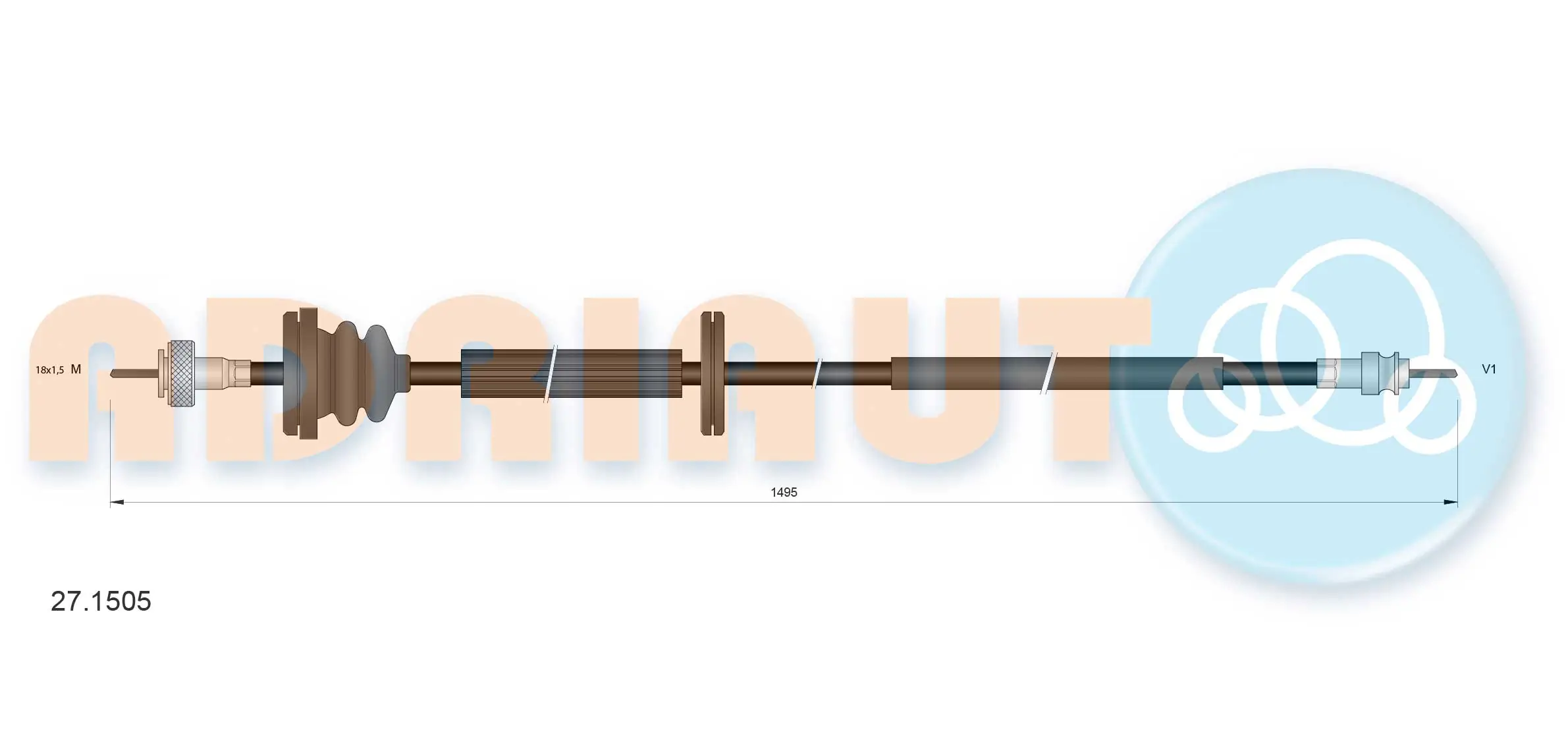 Cable Para Velocimetro Mercedes E C124