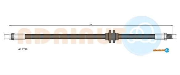 Tubo flexible de frenos delantero Renault DUSTER I (HS)