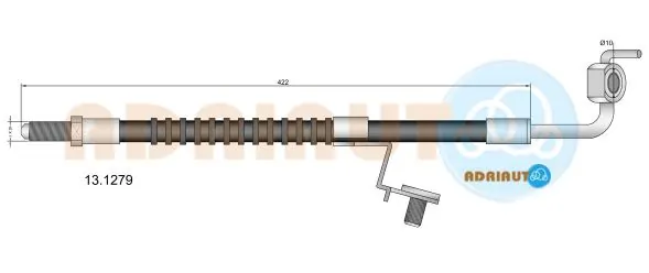 Tubo flexible de frenos delantero Ford Escort V (GAL)