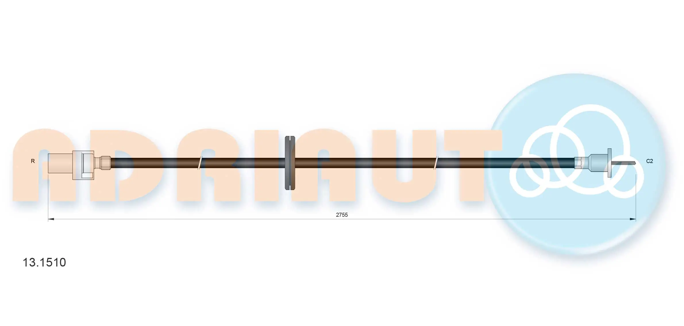 Cable Para Velocimetro Ford Sierra 1 GBC