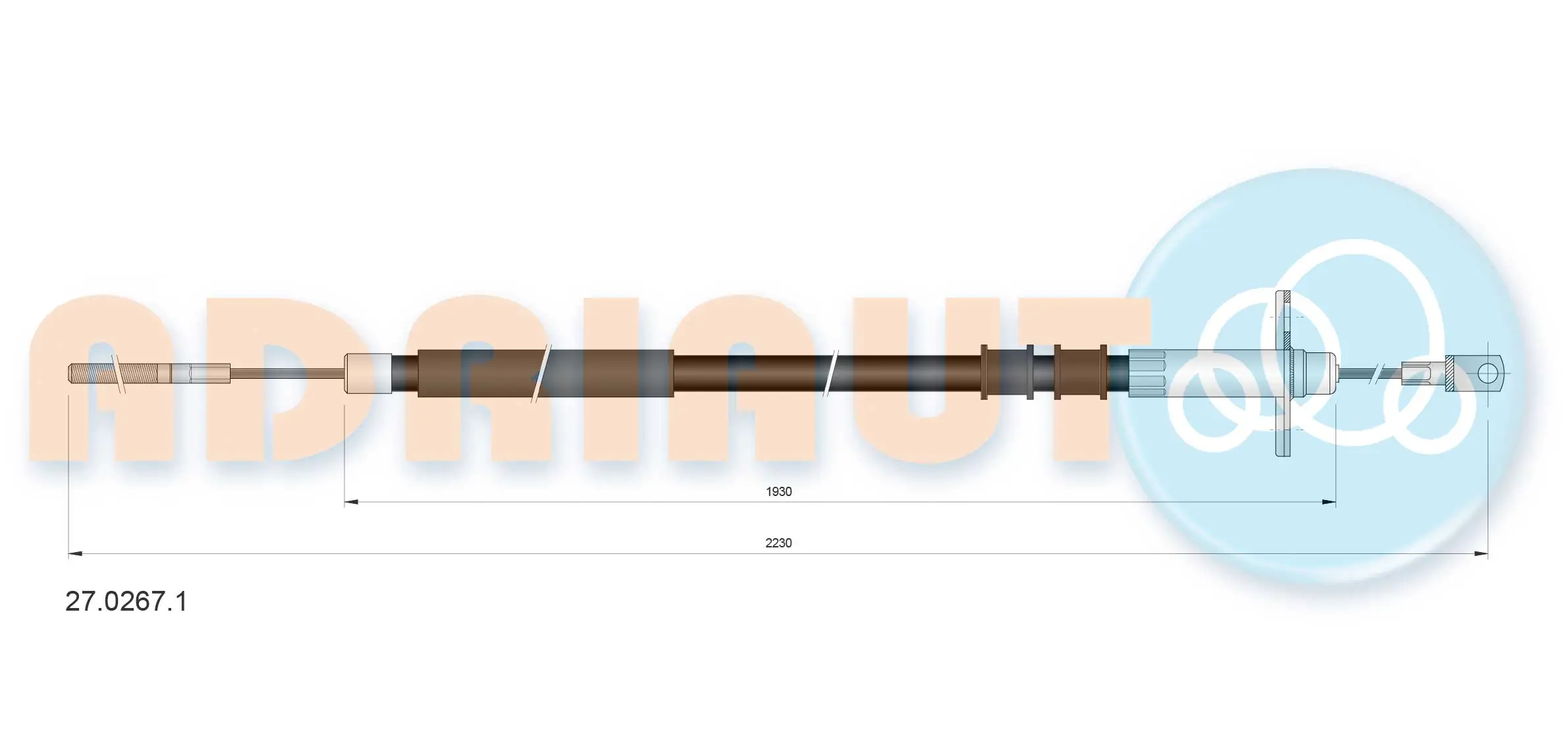Cable de freno de mano trasero izquierdo para Mercedes G W463