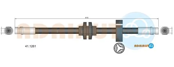 Tubo flexible de frenos delantero Renault Laguna II (KG0, KG1)