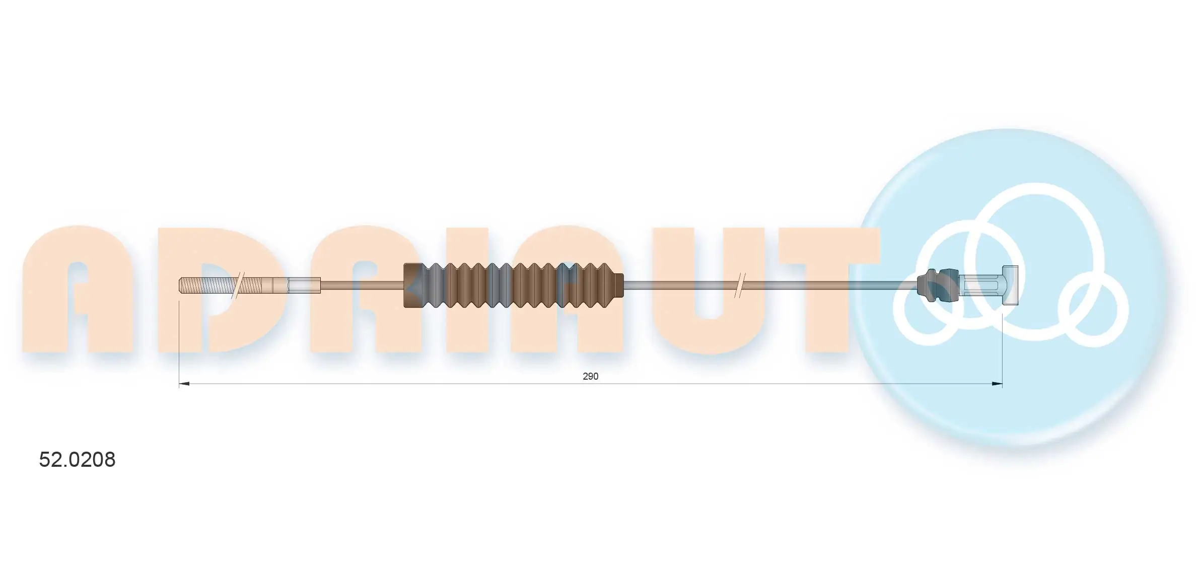 Cable de freno de mano delantero Toyota Corolla E9