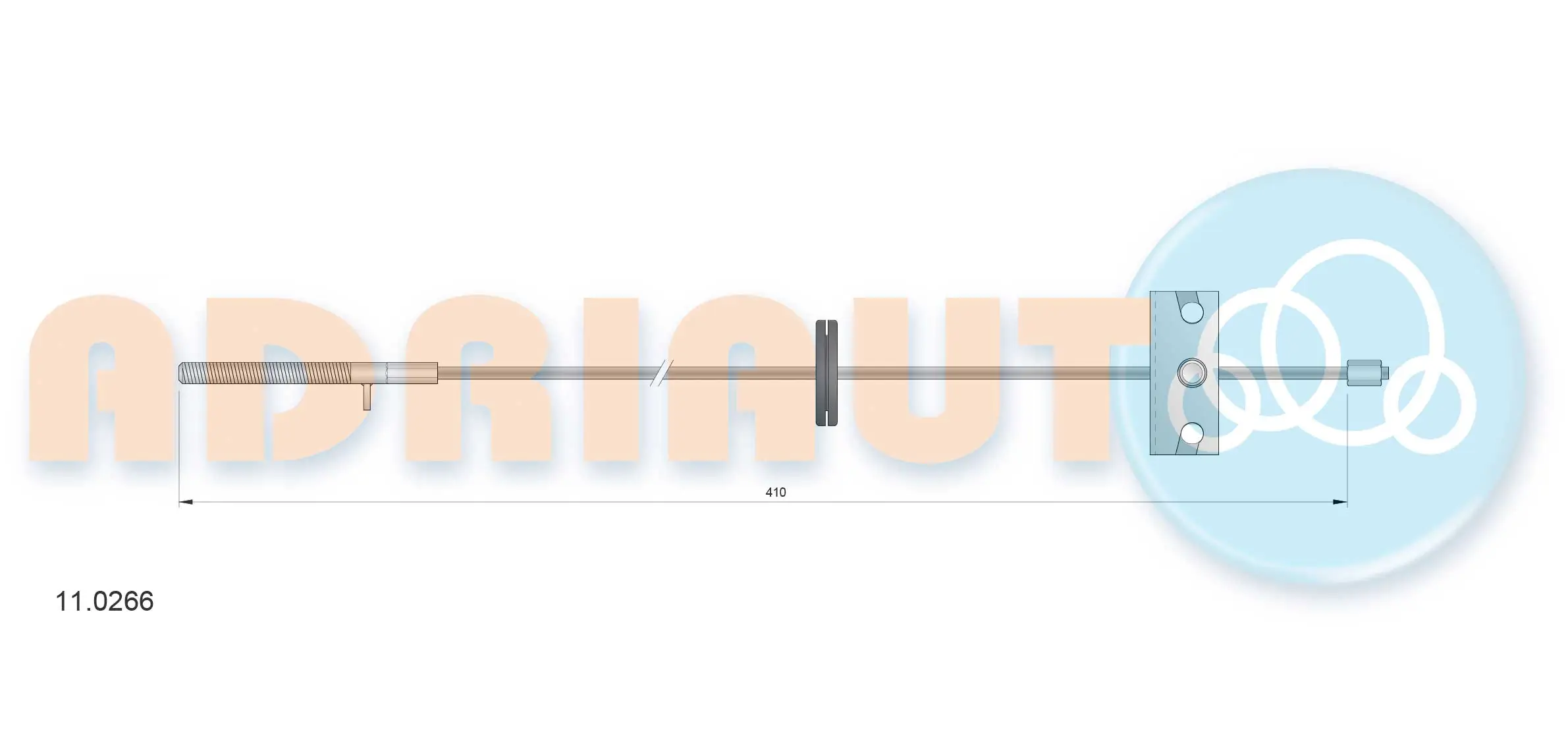 Cable de freno de mano delantero Alfa Romeo 146 930