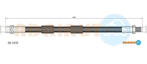 Tubo flexible de frenos delantero para BMW 5 (E39)
