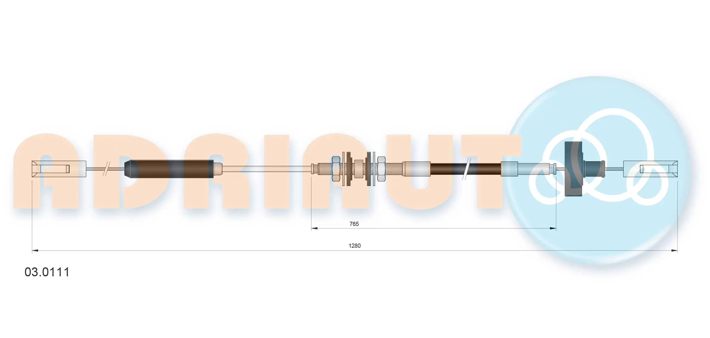 Cable de accionamiento del embrague Audi 100  (1982-1990)
