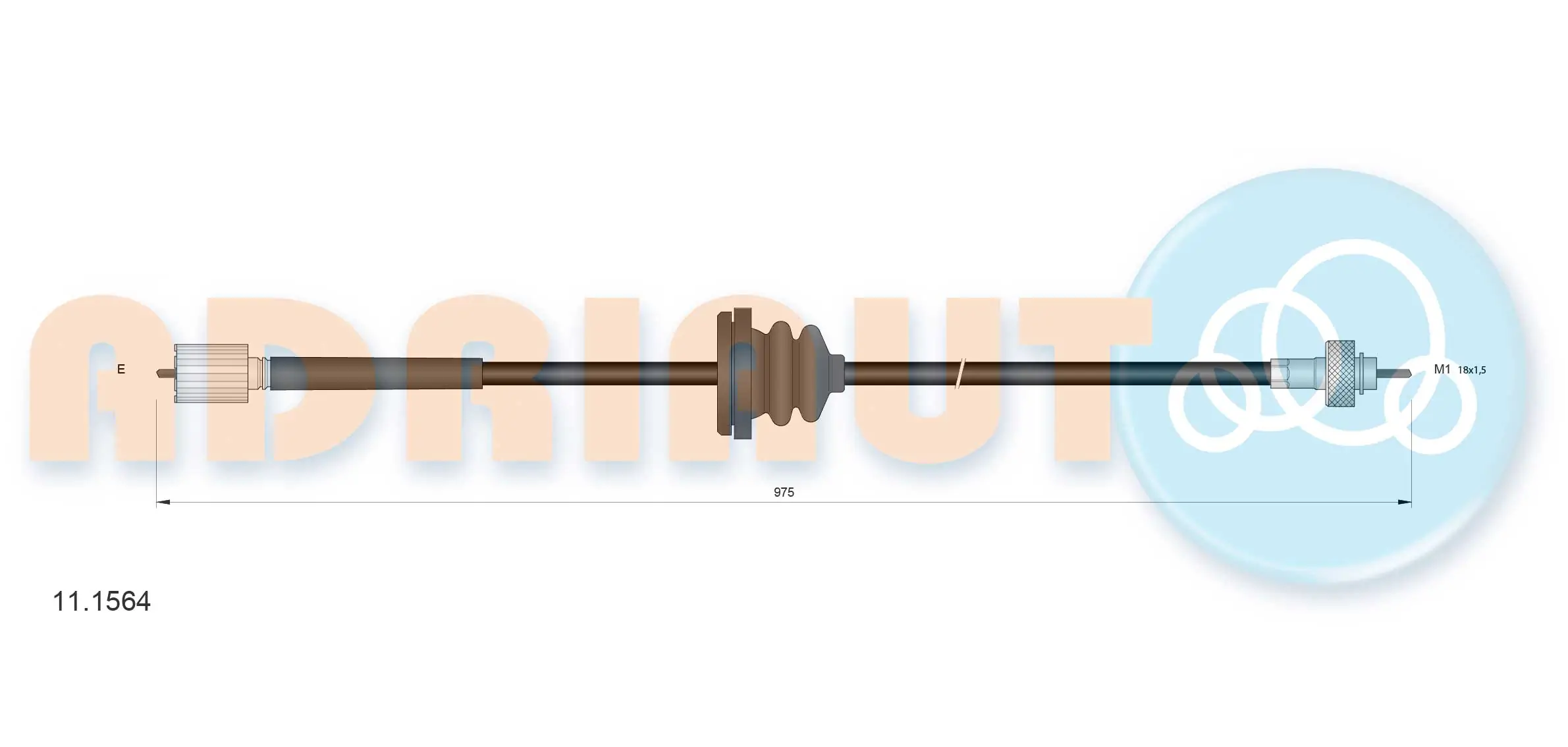 Cable Para Velocimetro Fiat Tipo 160