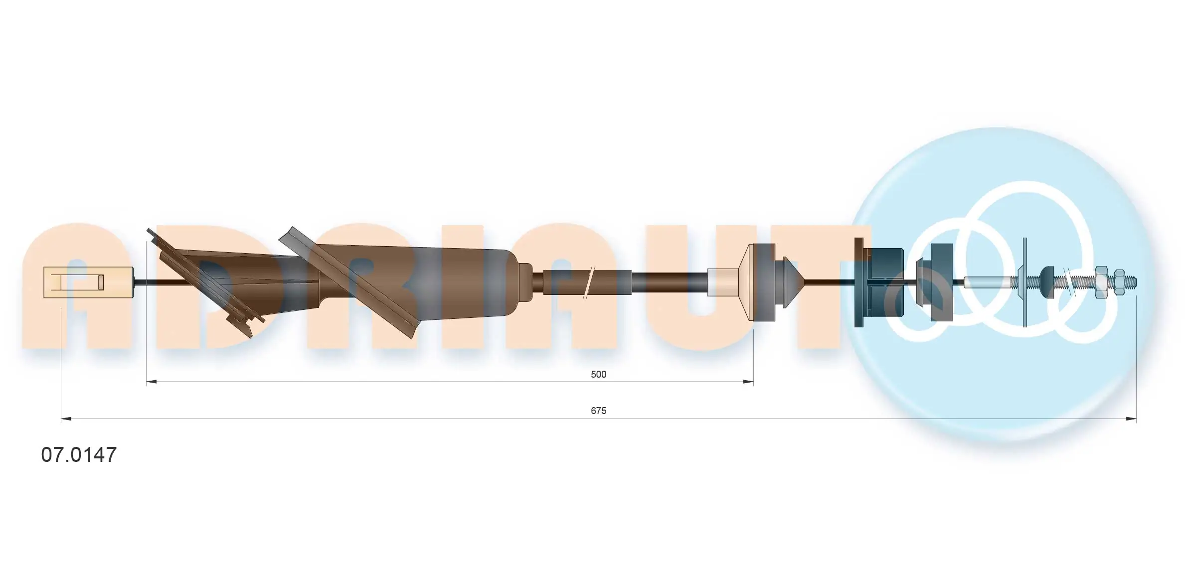 Precio del repuesto Cable embrague 106 II hatchback