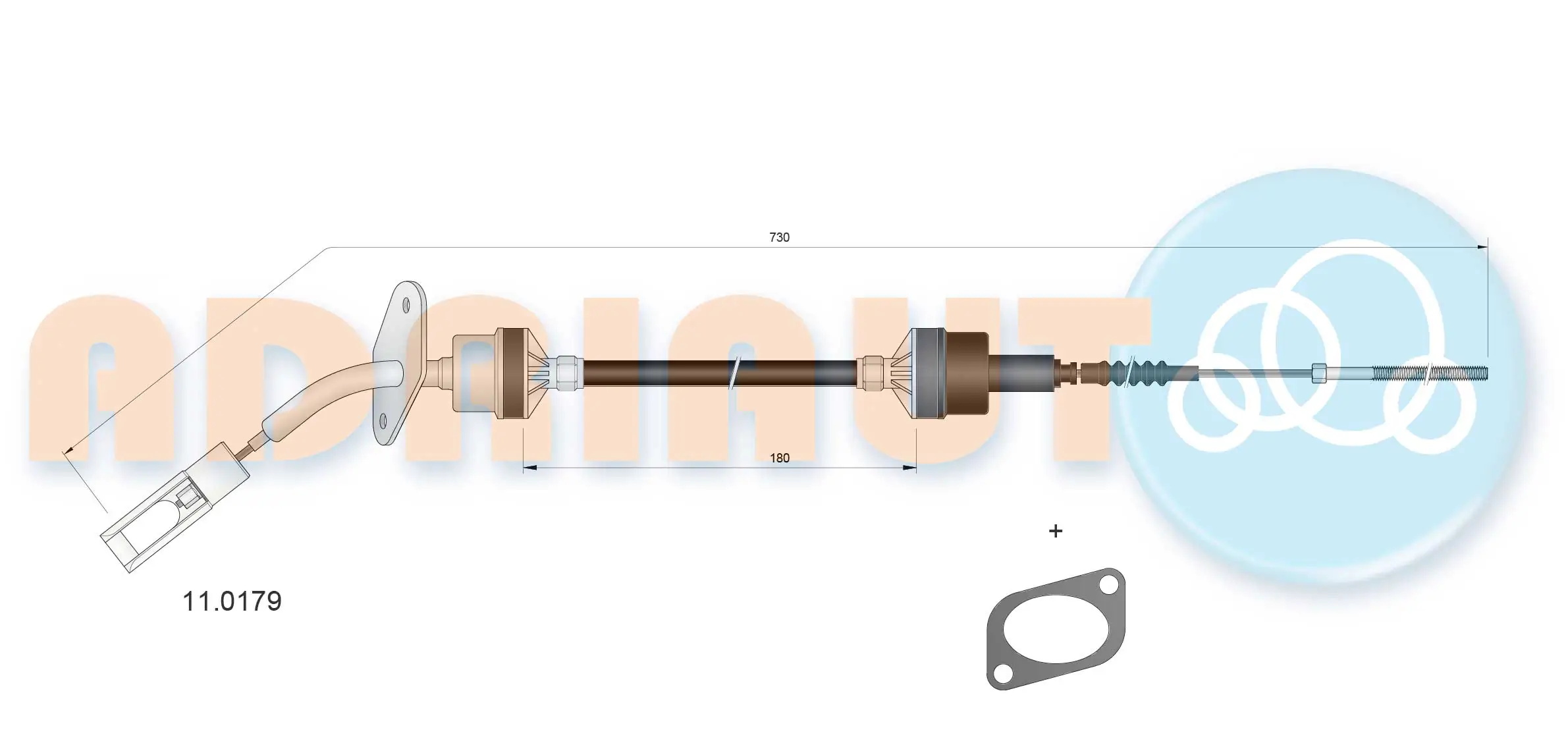 Cable de accionamiento del embrague Fiat Doblo I (2001-2010)
