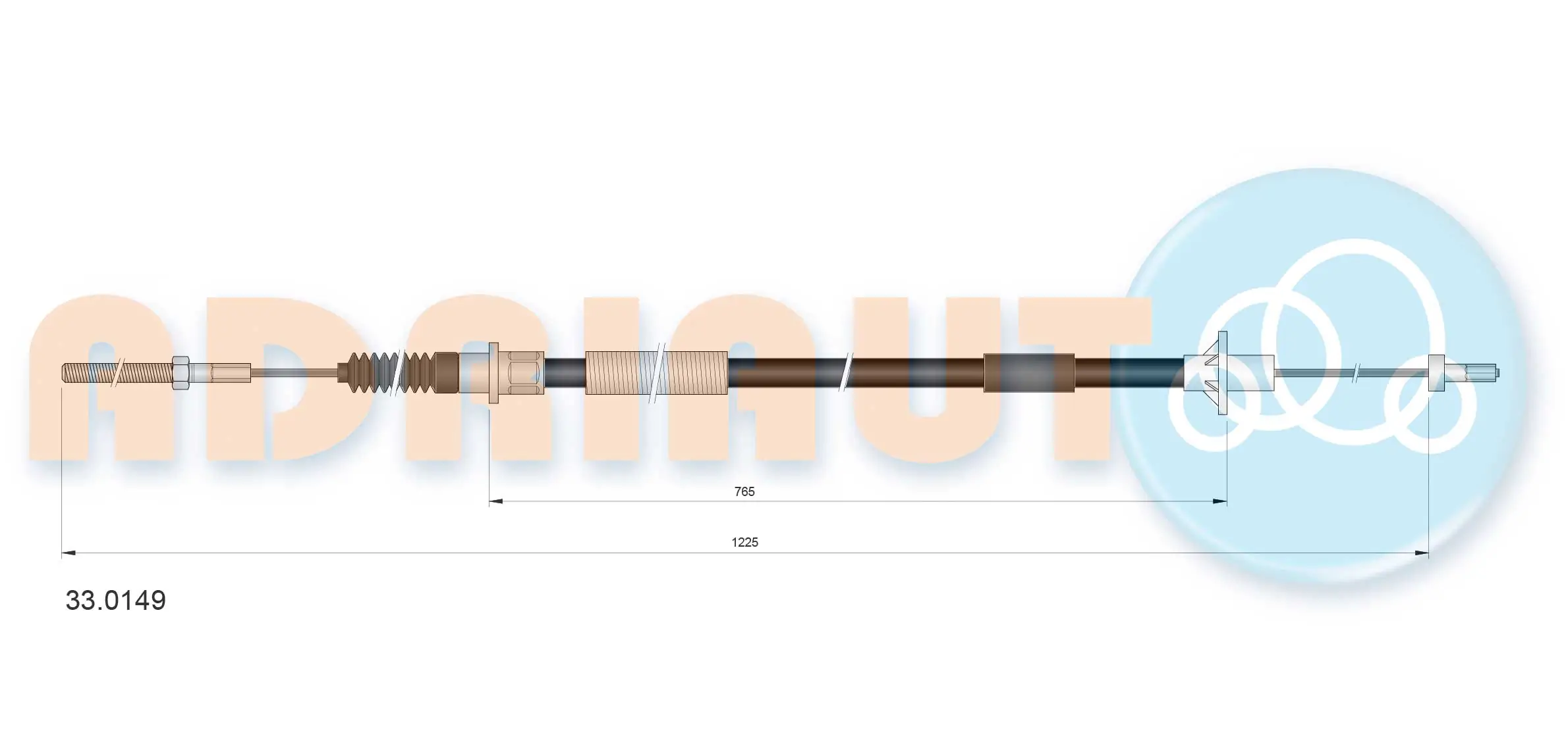 Cable embrague para Opel Omega  (16, 17, 19)