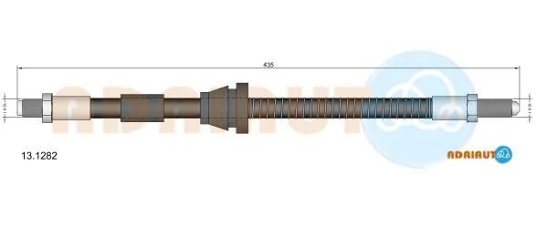 Tubo flexible de frenos delantero para Ford Fiesta III (GFJ)