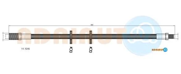 Tubo flexible de frenos delantero para Iveco Daily I-II ()