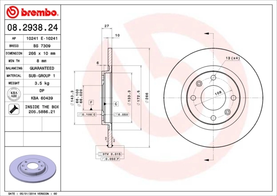 08293824 Brembo