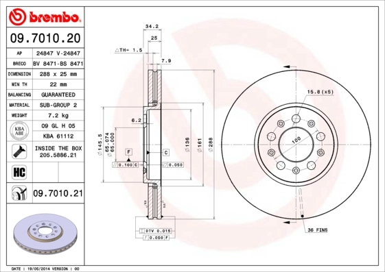 09701020 Brembo