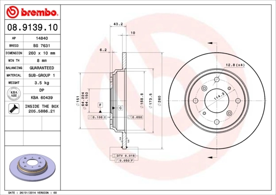 08913910 Brembo