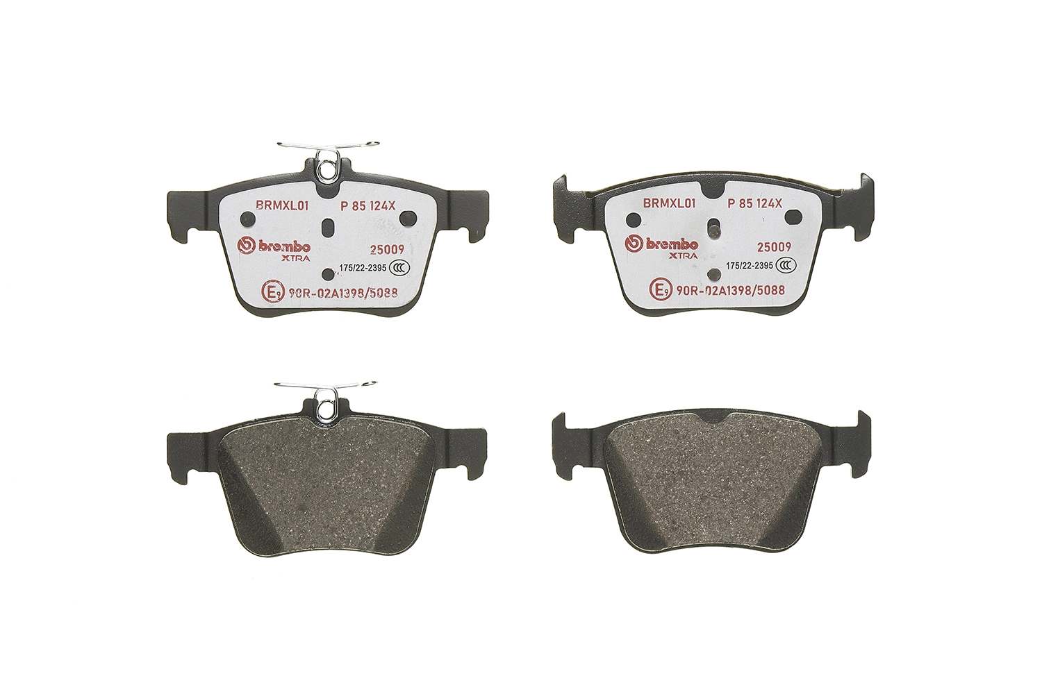 P85124X Brembo Pastillas freno traseras