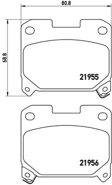 Pastillas de freno traseras para Lexus RX MCU15