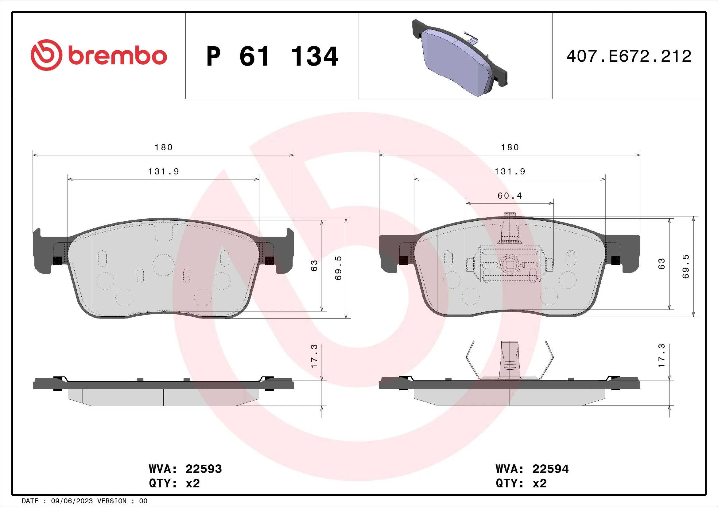 P61134 Brembo