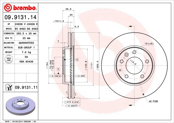 09913114 Brembo