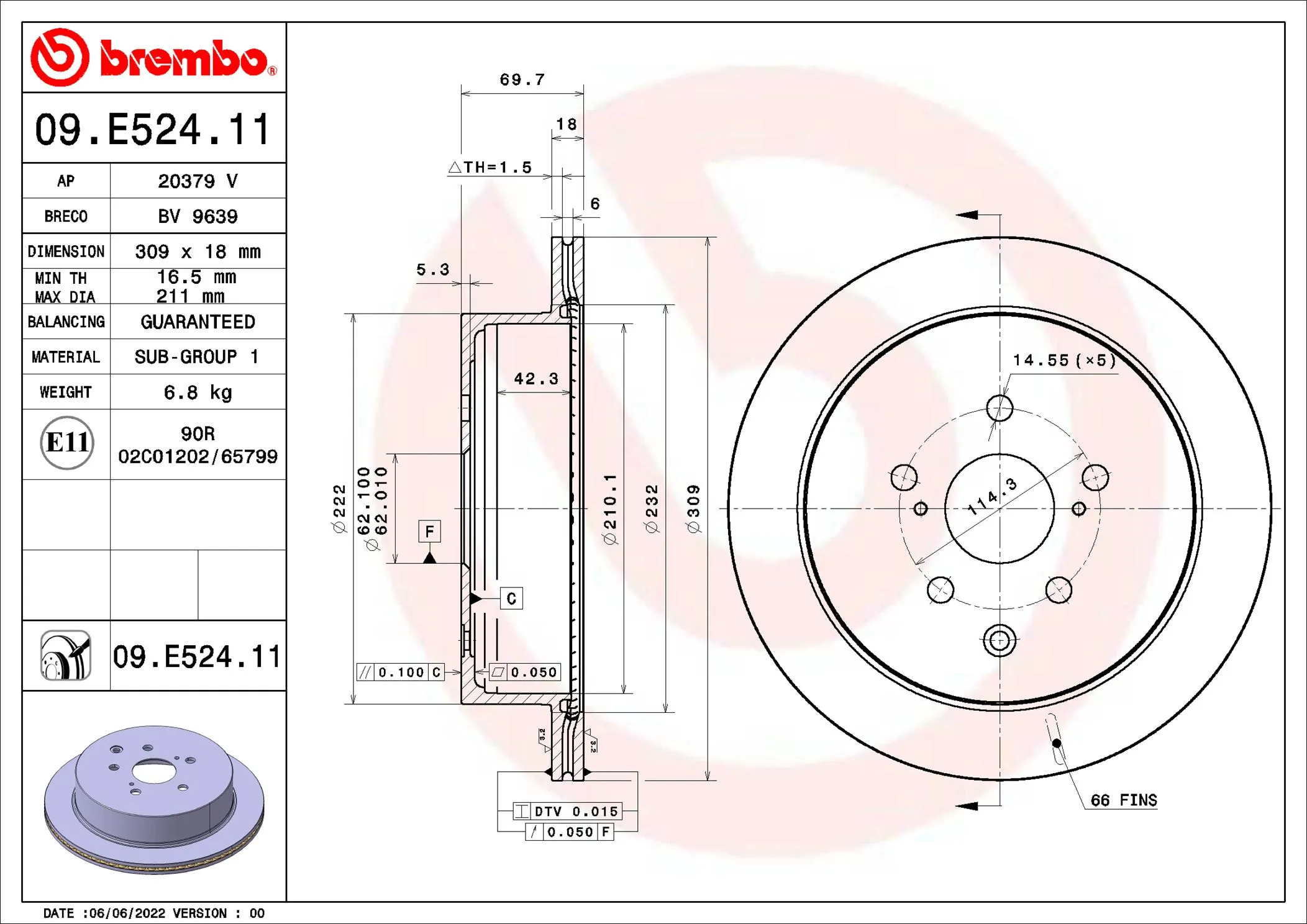 09E52411 Brembo