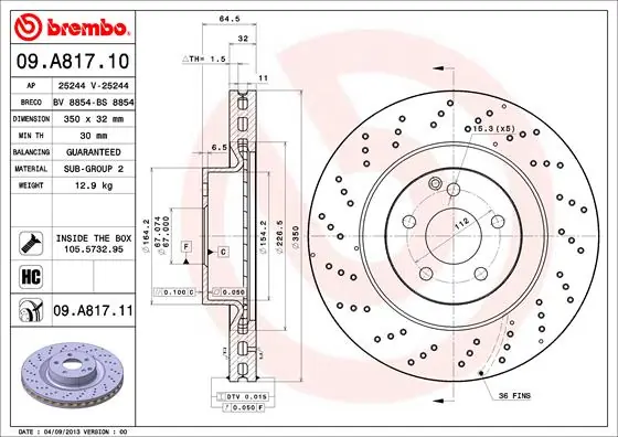 09A81710 Brembo