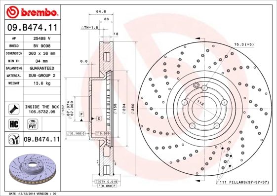 09B47411 Brembo