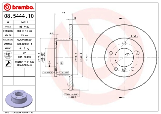 08544410 Brembo