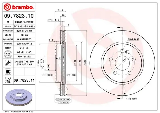09782310 Brembo