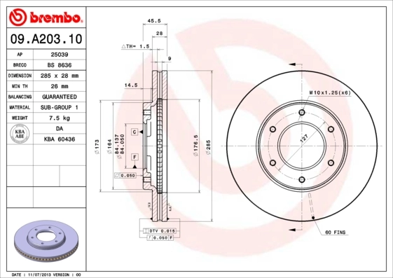 09A20310 Brembo