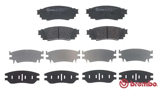 P83160 Brembo Pastillas freno traseras