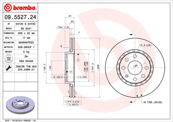 09552724 Brembo