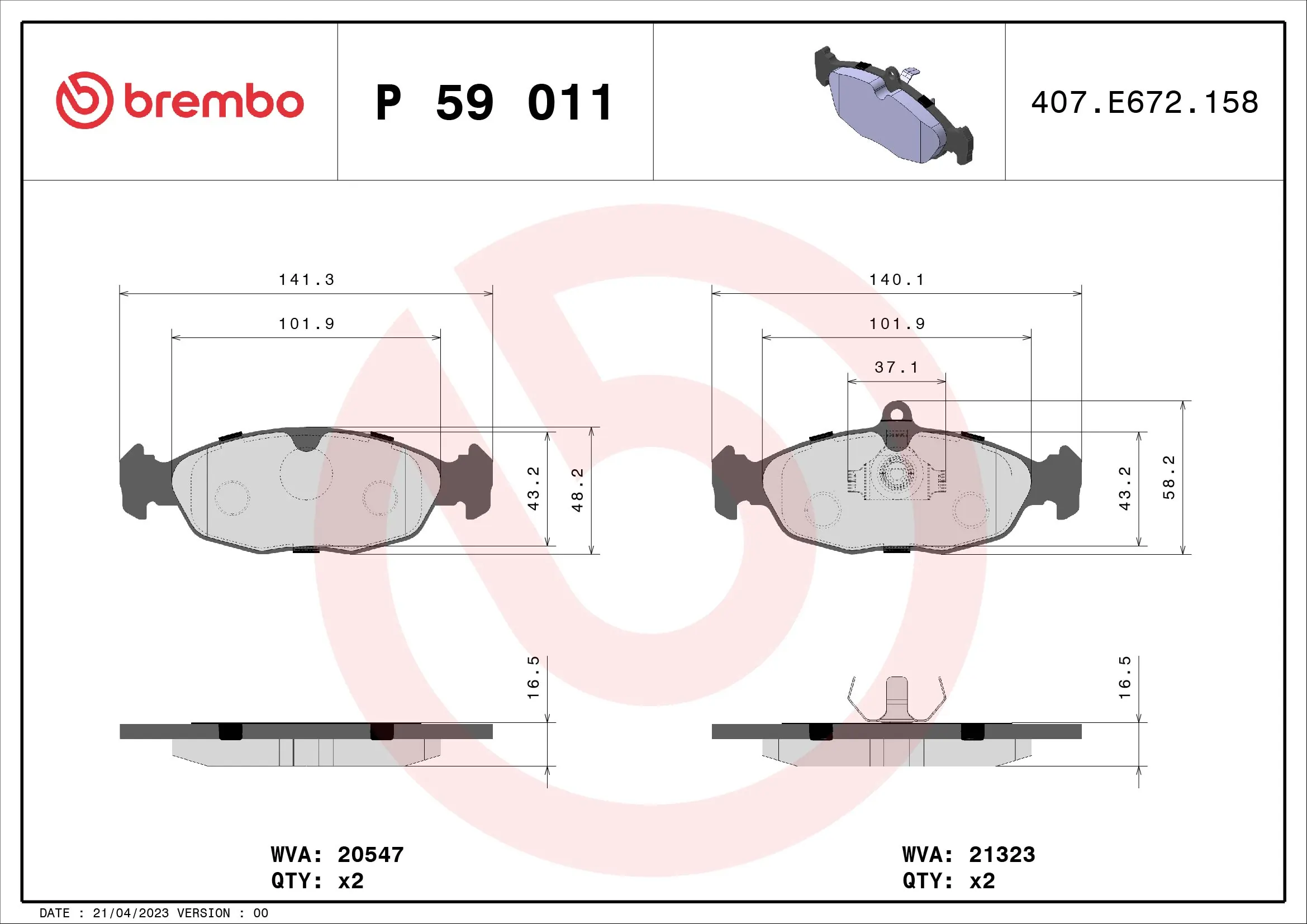 P59011 Brembo