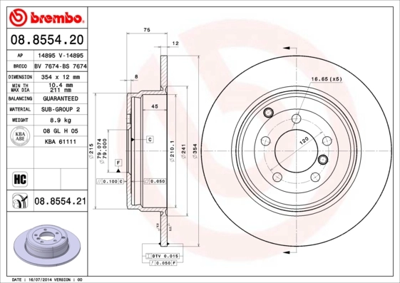 08855420 Brembo